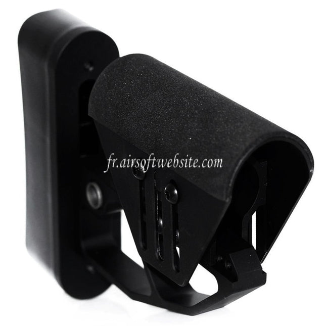 Airsoft Website Léger Réglable Crosse Convient pour M4 M16 Série AEG Fusil Noir