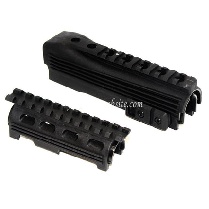 CYMA Haut et Bas Rail de Garde-Main Convient pour AK74 Série AEG Fusil Airsoft Noir