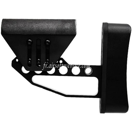 Airsoft Website Léger Réglable Crosse (Type 2) Convient pour M4 M16 Série AEG Fusil Noir