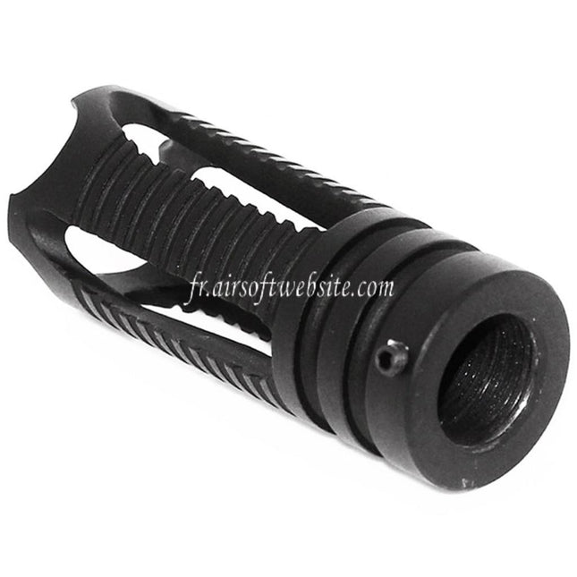 APS Phantom Muzzle Frein de Bouche Convient pour -14mm CCW sens antihoraire Canon Fusil Airsoft Noir