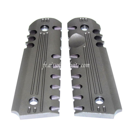 Airsoft Website CNC Aluminum Poignée Couvre Convient pour Tokyo Marui M1911 M.E.U. ARMY ARMAMENT 1911 Série Pistolet