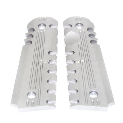 Airsoft Website CNC Aluminum Poignée Couvre Convient pour Tokyo Marui M1911 M.E.U. ARMY ARMAMENT 1911 Série Pistolet