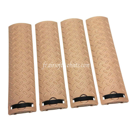 Airsoft Website 4pièces Set Skidproof Texture Type Rail Couvre Panel Tan