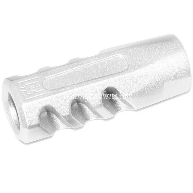 APS EMG Licensed F1 Firearms CMB Flat Faced Frein de Bouche Cache-Flamme Convient pour -14mm CCW sens antihoraire Canon Fusil Airsoft