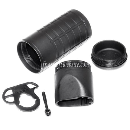 APS Mini Patriot Tube Crosse 150mm Convient pour ASR106 M4 M16 Série AEG Fusil Airsoft Noir