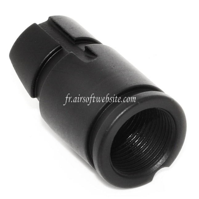 CYMA AKM Slant Métal Frein de Bouche Convient pour -14mm CCW sens antihoraire Canon Fusil Airsoft Noir