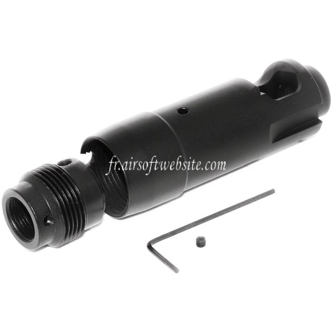 CYMA AK74 Métal Frein de Bouche Convient pour -14mm CCW sens antihoraire Canon Fusil Airsoft Noir