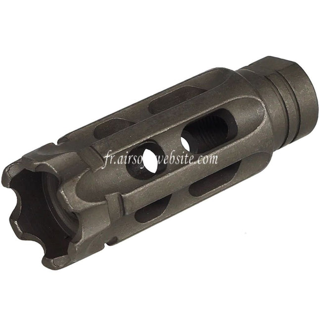 5KU Acier Mini Notalon Breacher Brake Frein de Bouche Convient pour -14mm CCW sens antihoraire Canon Fusil Airsoft Noir