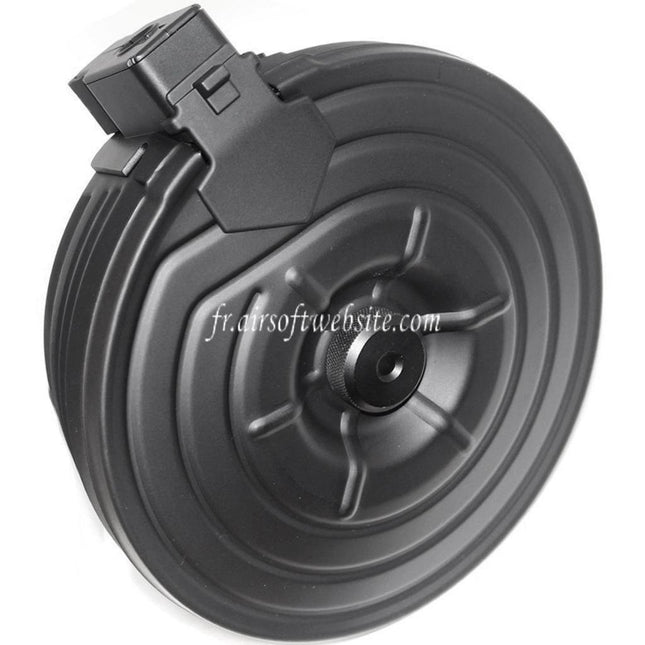 CYMA 2500 Billes Sheet Steel Électrique Chargeur Tambour Convient pour AK Série AEG Fusil Airsoft Noir