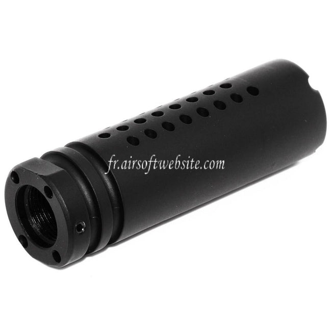 APS UAR Muzzle Frein de Bouche Convient pour -14mm CCW sens antihoraire Canon Fusil Airsoft Noir