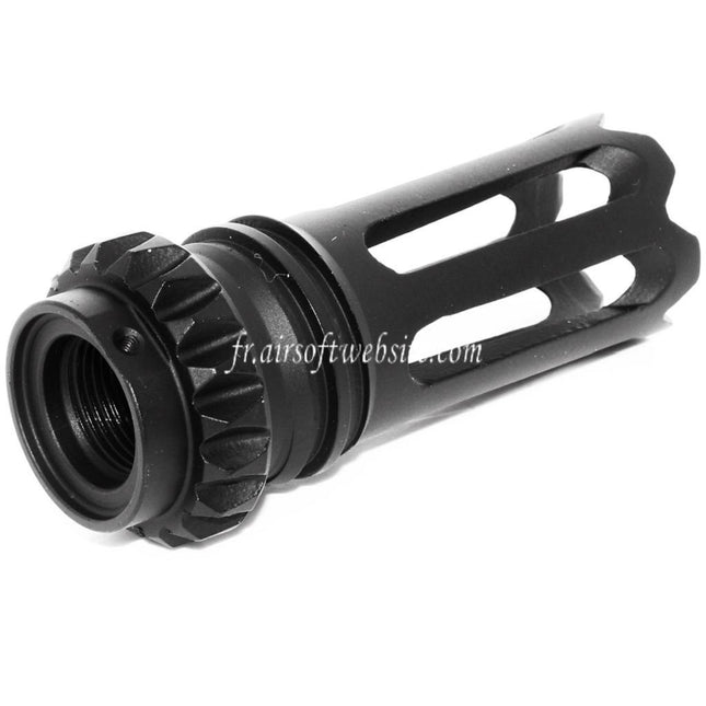 D-BOYS QD SCAR Type Frein de Bouche Convient pour -14mm CCW sens antihoraire Canon Fusil Airsoft Noir