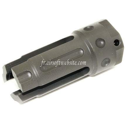 Airsoft Website 57mm QDC Style Frein de Bouche Cache-Flamme Convient pour -14mm CCW sens antihoraire Canon Fusil