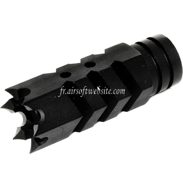 Airsoft Website 64mm Spiked Breacher Frein de Bouche Convient pour -14mm CCW sens antihoraire Canon Fusil