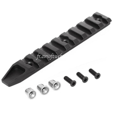 APS 114mm Evolution Tech Rail Keymod Convient pour AEG Fusil Airsoft Noir