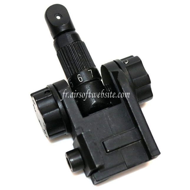 D-BOYS SCAR Type Métal Rabattable Hausse Convient pour M4 M16 AR Série Fusil Airsoft