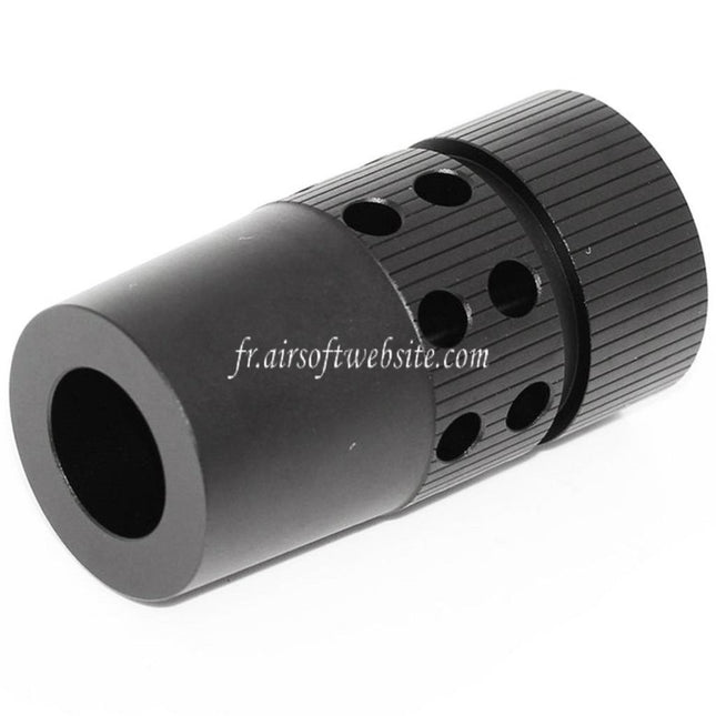 Airsoft Website Grande CQB Type Métal Frein de Bouche Convient pour -14mm CCW sens antihoraire Canon Fusil Noir
