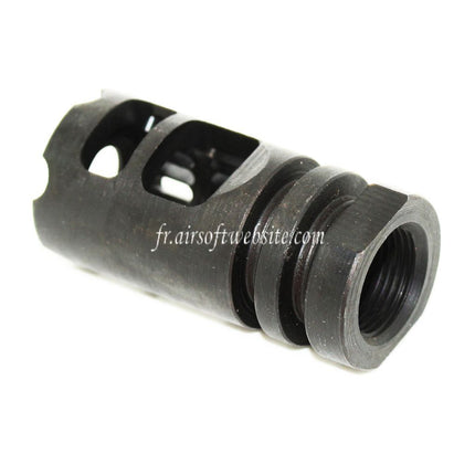 5KU Gamma 556 Type Métal Frein de Bouche Convient pour -14mm CCW sens antihoraire Canon Fusil Airsoft Noir