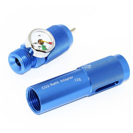 PPS 12g Co2 Gaz Rechargeable CNC Chargeur avec PSI Jauge