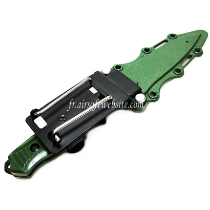 CYMA Plastique 141 Nimravus Tanto Couteau Factice (Non tranchant Caoutchouc Souple Couteau Factice) avec Gaine