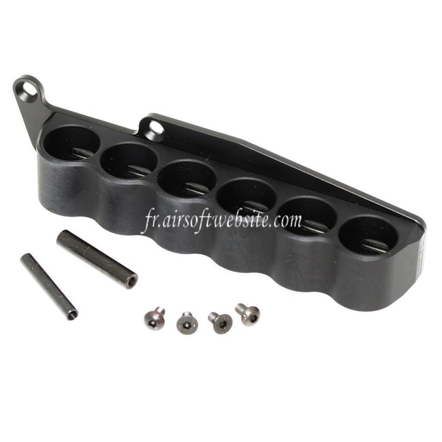 PPS CNC 6 Cartouche Collecteur Sac Convient pour M870 Shotgun Airsoft Noir