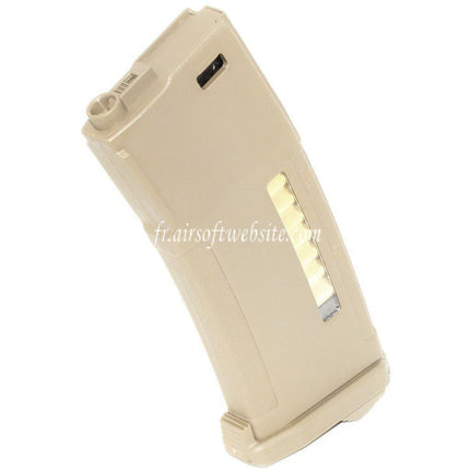 PTS 150 Billes EPM Mid-Cap Enhanced Polymère Chargeur Convient pour M4 M16 Série Tokyo Marui KWA PTS PDR-C ERG Masada G&P VFC-416 CA-416 AMOEBA AM Variants AEG Fusil Airsoft