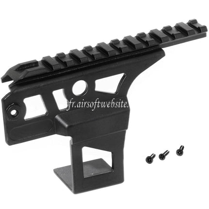 Airsoft Website A50 AK Tactical Side Lunette Montage Convient pour CYMA Beta Spetznaz Tokyo Marui AK Série AEG Fusil Noir