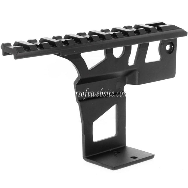Airsoft Website A50 AK Tactical Side Lunette Montage Convient pour CYMA Beta Spetznaz Tokyo Marui AK Série AEG Fusil Noir