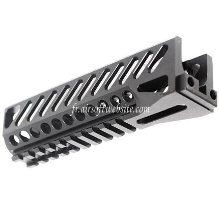 Airsoft Website 167mm CNC Aluminium Bas Rail de Garde-Main Convient pour Tokyo Marui CYMA GHK LCT E&L AK Série AEG GBB Fusil Noir