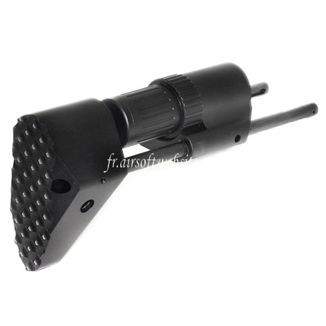 5KU PDW Rétractable Crosse Convient pour Tokyo Marui M4 M16 Série AEG Fusil Airsoft Noir