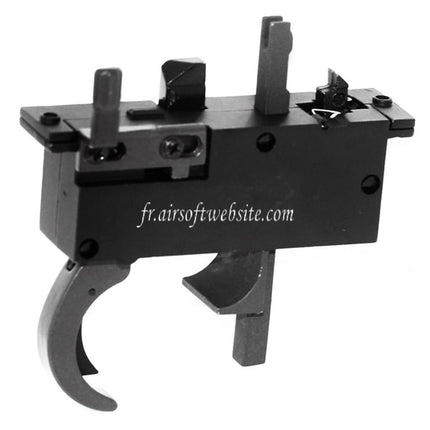 WELL Métal Gâchette Ensemble Convient pour L96 Type WELL MB01 / SD96 / UTG Type 96 Shadow Ops / Bravo / Double Eagle / Maruzen Sniper Fusil Airsoft