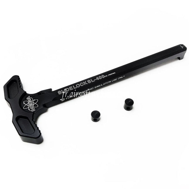 PTS Mega Arms Arrêtoir de Glissière Chargement Poignée Convient pour G&P Western Arms WA M4 Série GBB Fusil Airsoft Noir