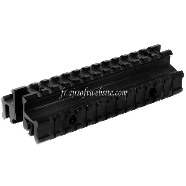 Airsoft Website Tactical Tri-Rail Montage Base Convient pour 20mm Rail System Fusil Noir