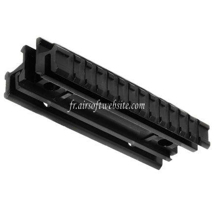 Airsoft Website Tactical Tri-Rail Montage Base Convient pour 20mm Rail System Fusil Noir