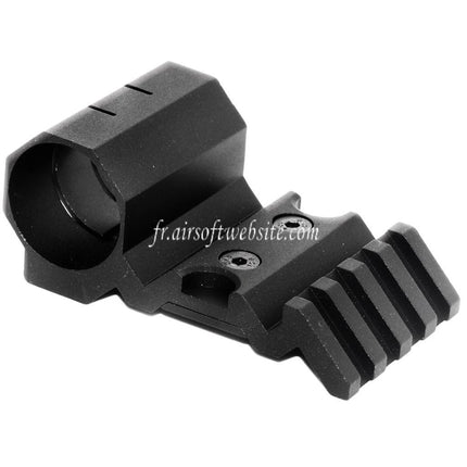 Airsoft Website Offset 20mm Rail Montage & 1/25mm Lampe Montage Noir