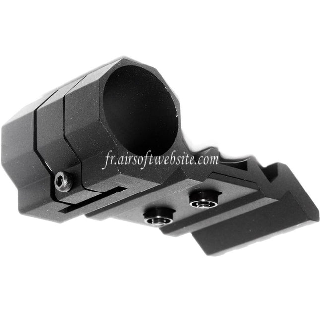 Airsoft Website Offset 20mm Rail Montage & 1/25mm Lampe Montage Noir