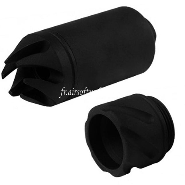 5KU Radical 556 SpitFire Flaming Tornado Convertible Amplificateur Cache Flammes Frein de bouche -14mm CCW sens antihoraire Fileté