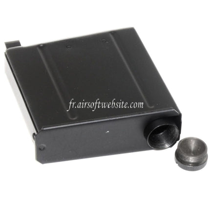 WELL 18 Billes Co2 Chargeur Convient pour AW338 G96 G96D Bolt Action Sniper Fusil Airsoft Noir