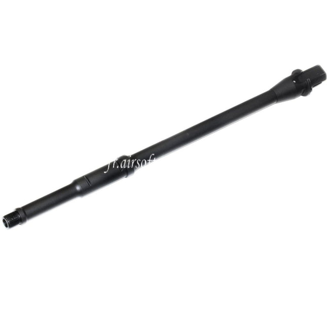 5KU 368mm 14.5 Pouces Aluminium Mid Length Canon Extérieur -14mm CCW sens antihoraire Convient pour M4 M16 Série AEG Fusil Airsoft Noir