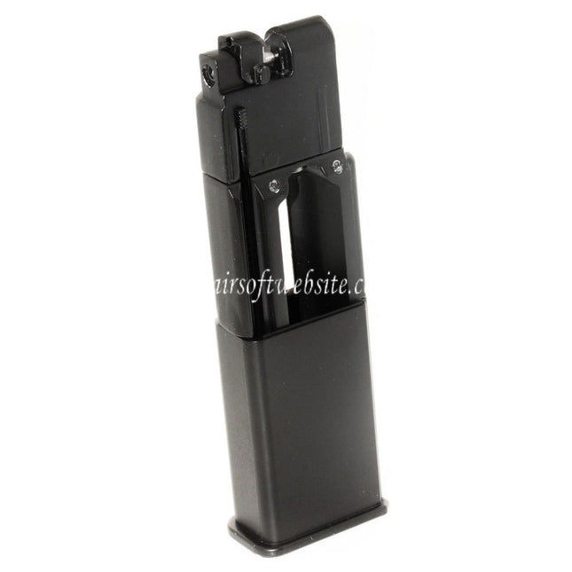 Airsoft Website 16 Billes Co2 Chargeur Convient pour WELL G196 M712 Mauser Série GBB Pistolet Noir