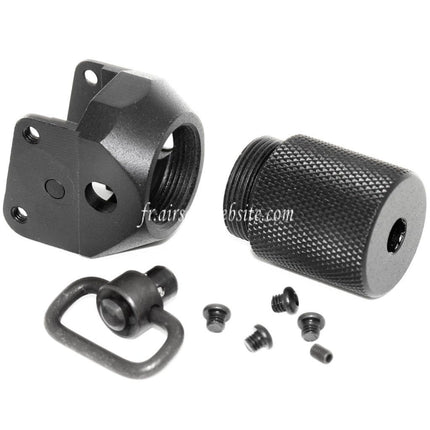 APS Quick Release Patriot Crosse Kit QD Adaptateur Convient pour APS ASK Série AK AEG Fusil Airsoft Noir