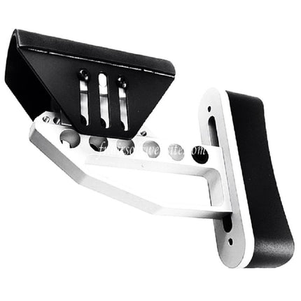 Airsoft Website Léger Réglable Crosse (Type 2) Convient pour M4 M16 Série AEG Fusil Noir/Silver