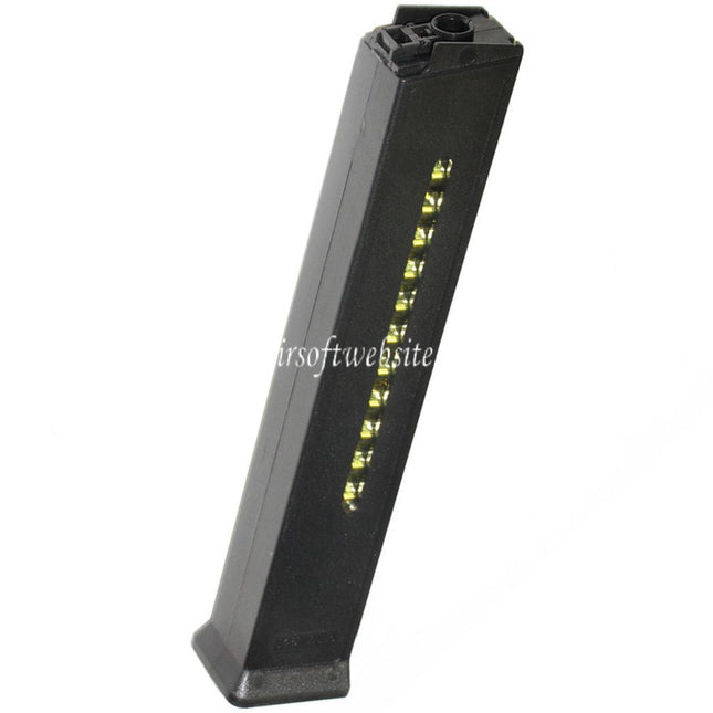 Airsoft Website 420 Billes Hi-Cap Chargeur avec écran factice Convient pour H&K Umarex UMP Série AEG Fusil Noir