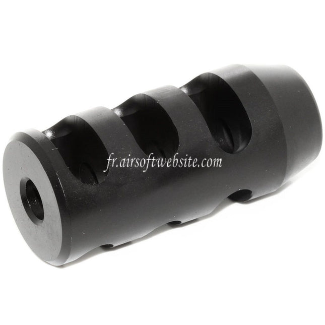 King Arms 68mm M700 Tactical Round Frein de Bouche Convient pour -14mm CCW sens antihoraire Canon Fusil Airsoft Noir
