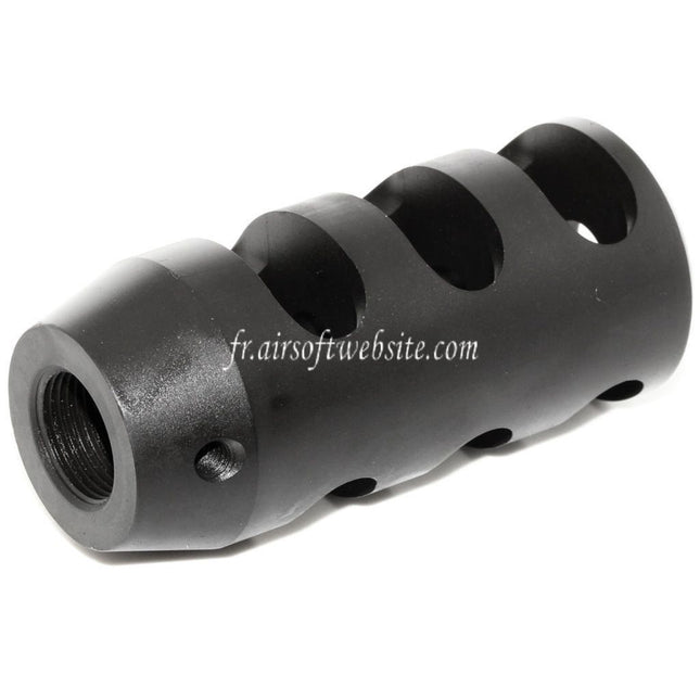 King Arms 68mm M700 Tactical Round Frein de Bouche Convient pour -14mm CCW sens antihoraire Canon Fusil Airsoft Noir