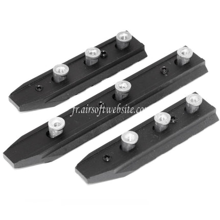 Airsoft Website 3pièces 115mm/75mm/75mm UXR4 Keymod Rail Set Noir