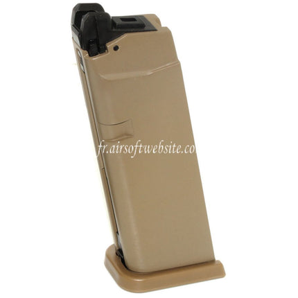 Airsoft Website 20 Billes Gaz Chargeur Convient pour G19 G23 G26 Série GBB Pistolet