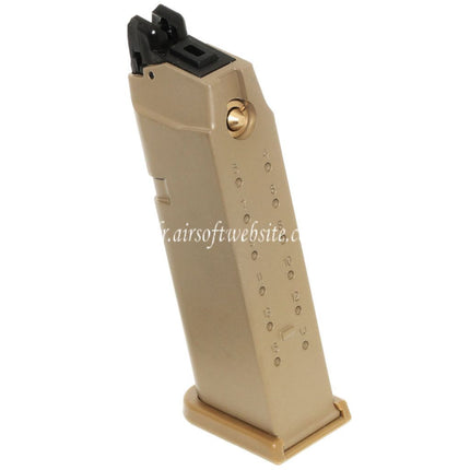 Airsoft Website 20 Billes Gaz Chargeur Convient pour G19 G23 G26 Série GBB Pistolet