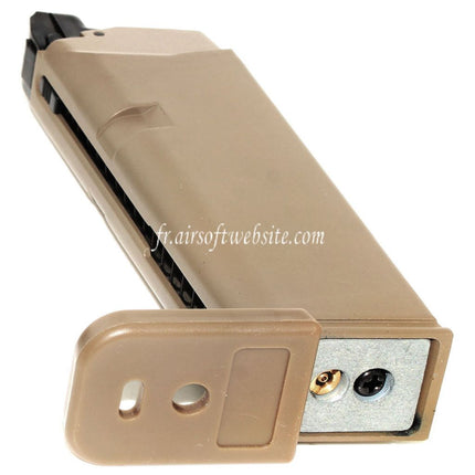 Airsoft Website 20 Billes Gaz Chargeur Convient pour G19 G23 G26 Série GBB Pistolet