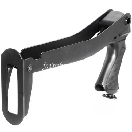 CYMA Métal Pliable Crosse avec Plastique Poignée Convient pour CYMA M870 Série Shotgun Airsoft Noir