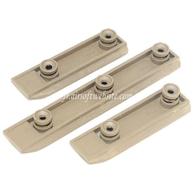 Airsoft Website 3pièces 67mm/67mm/102mm UXR4 Keymod Rail Set Tan